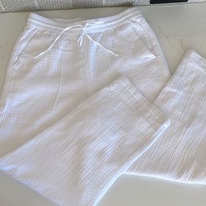 NWT J.crew Gauze Drawstring Pants Lined
